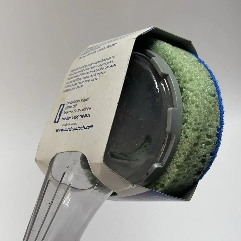 Mr Clean Fillable Bath Scrubber NOS 2004